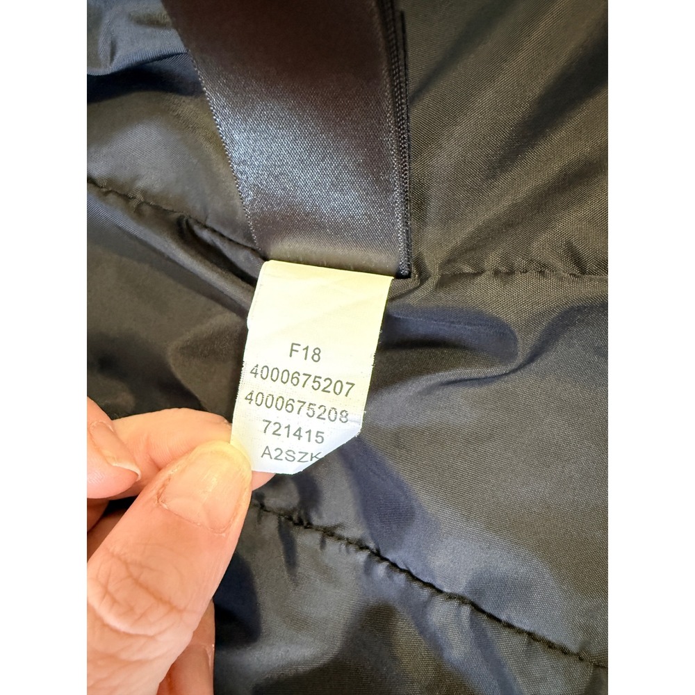 The North Face Womens HyVent Hooded Rain Jacket Grey Black Full Zip Small A2SZK - Picture 6 of 7